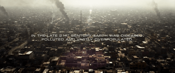 In the late 21st century Earth was diseased, polluted and vastly overpopulated.